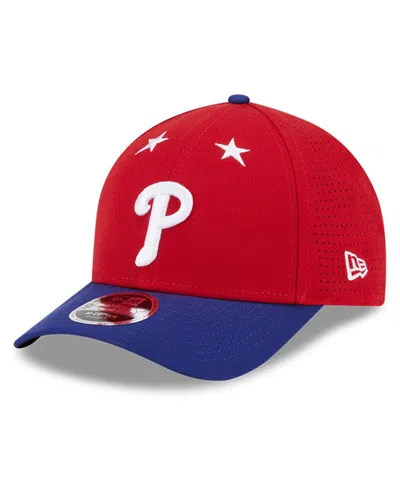 New Era Men's Red/royal Philadelphia Phillies 2025 Mlb All-star Game 9forty M-crown Adjustable Hat