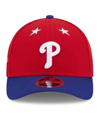 New Era Men's Red/royal Philadelphia Phillies 2025 Mlb All-star Game 9forty M-crown Adjustable Hat