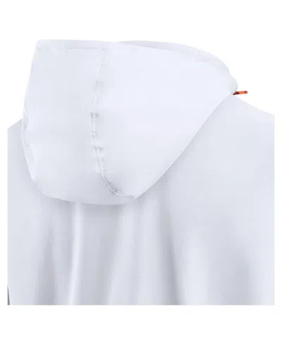 Jordan Men's White Florida Gators Sideline Coaches Lightweight Quarter-zip Jacket In White