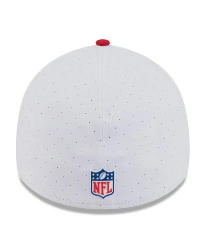 New Era Men's White/red Buffalo Bills 2025 Nfl Training Camp Throwback Logo 39thirty Flex Hat