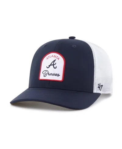 47 Brand Men's Navy Atlanta Braves Gimmie Golf Trucker Adjustable Hat