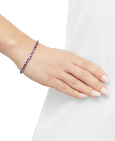 Macy's Amethyst Classic Tennis Bracelet (7-3/8 Ct. T.w.) In 14k Gold