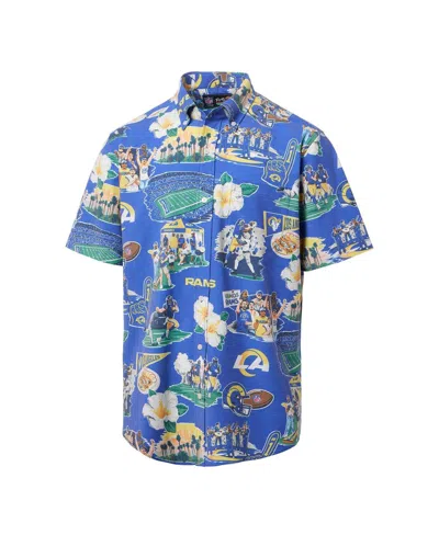 Reyn Spooner Men's Royal Los Angeles Rams Scenic Button-down Shirt In Blue