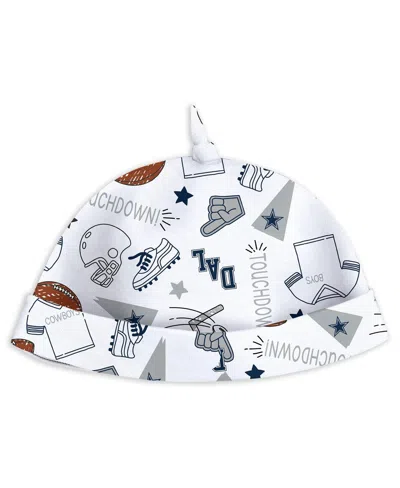 Wear By Erin Andrews Baby Boys And Girls Dallas Cowboys Sleep Play With Bib And Fun Hat Set In White