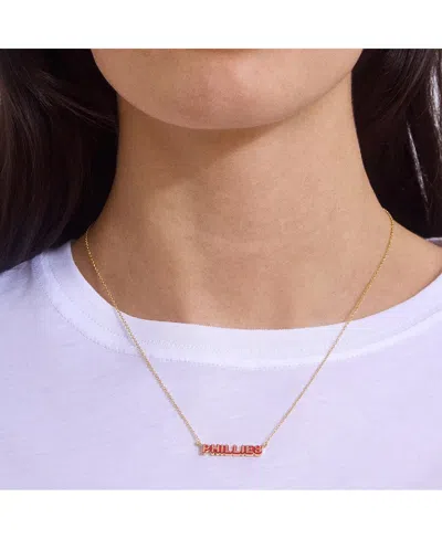 Wear By Erin Andrews Philadelphia Phillies Delicate Enamel Necklace