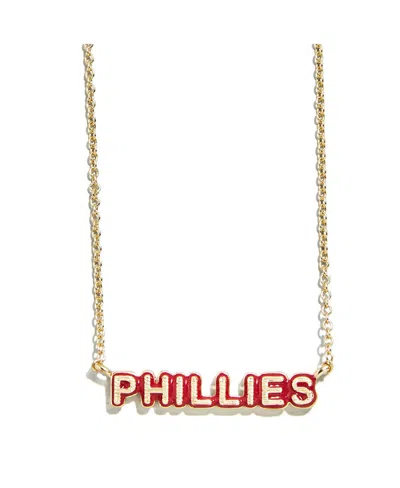 Wear By Erin Andrews Philadelphia Phillies Delicate Enamel Necklace