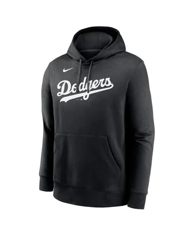 Nike Men's Yoshinobu Yamamoto Black Los Angeles Dodgers Player Name Number Club Fleece Pullover Hoodie In Black