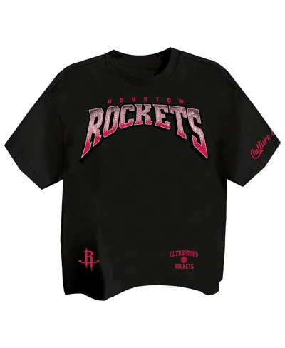 Two Hype Men's Black Houston Rockets Drip Dime Collection Premium T-shirt