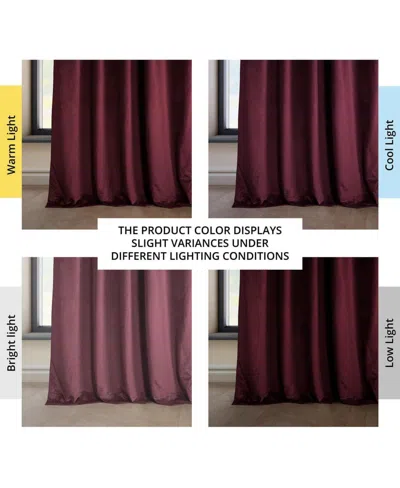 Half Price Drapes Cinema Red Heritage Plush Velvet Room Darkening Curtain