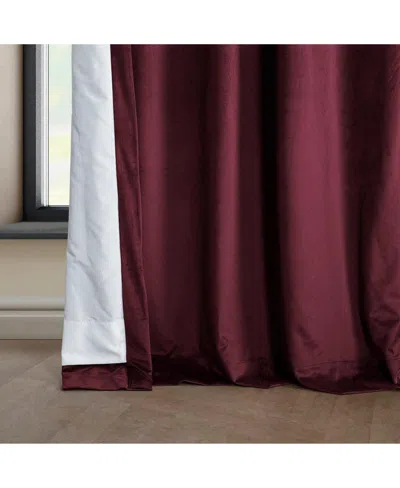 Half Price Drapes Cinema Red Heritage Plush Velvet Room Darkening Curtain