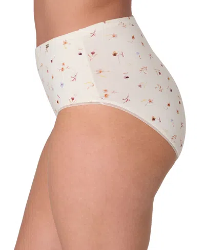 Bali Women's Lux Cotton Essentials High-cut Underwear Dflehc