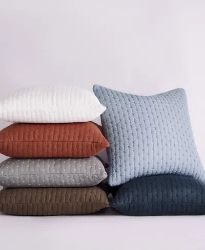 Levtex Cross Stitch Quilted Decorative Pillow, 18" X 18"