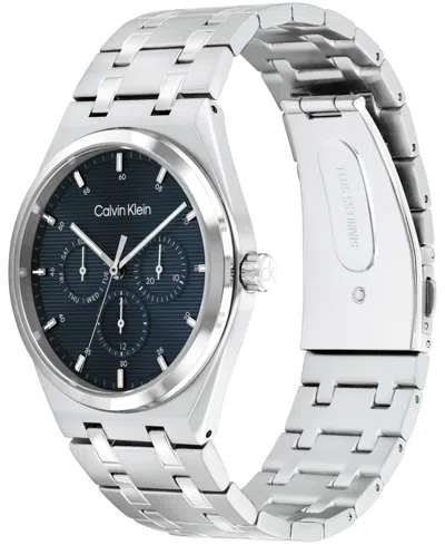 Calvin Klein Men's Silver Tone Stainless Steel Bracelet Watch, 39mm