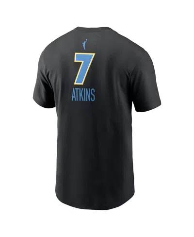 Nike Men's Ariel Atkins Black Chicago Sky Explorer Edition Name Number T-shirt In Black