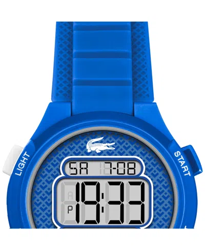 Lacoste Kid's Lc33 Blue Silicone Strap Watch, 32.6mm In Blue