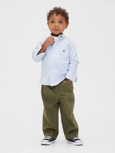 Gap Baby & Toddler Barrel Pants In Green