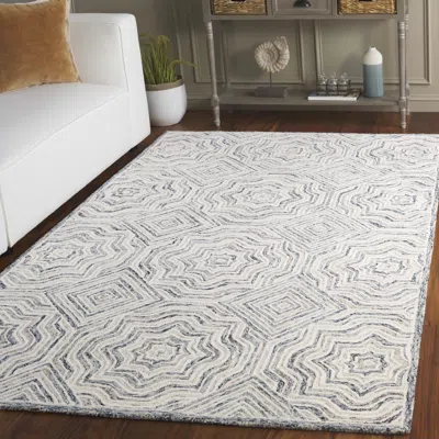 Safavieh Capri Hand Made Area Rug, Beige / Blue Contemporary Style Non-shedding In Neutral