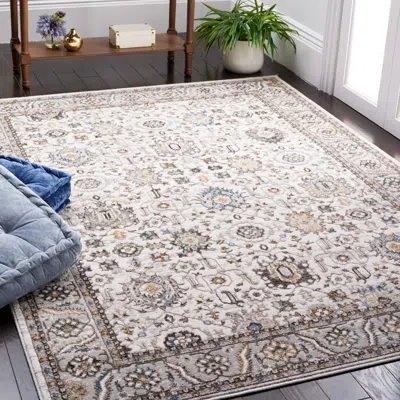 Safavieh Bel Air Machine Made Area Rug, Beige / Grey Traditional Style Easy Care In Neutral