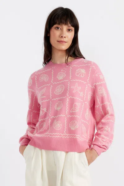 Chinti & Parker La Mer Printed Wool Cashmere Sweater