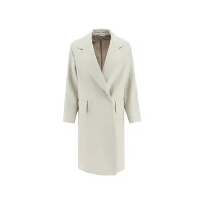 Max Mara Mescal Coat Women In White