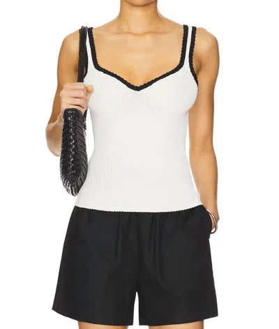 Elodie Shay Tank Top In Off White In White
