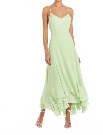 Amanda Uprichard Clemenza Midi Dress In Pear In Green