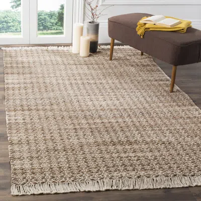 Safavieh Boston Flat Weave Area Rug, Beige / Ivory Transitional Style Easy Care In Gray