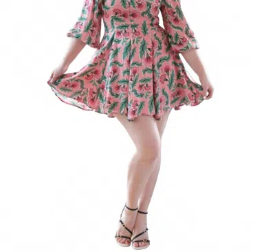 Corey Lynn Calter Odette Mini Dress In Coral