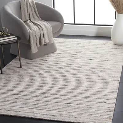 Safavieh Elements Hand Made Area Rug, Beige Contemporary Style Non Shedding In Gray
