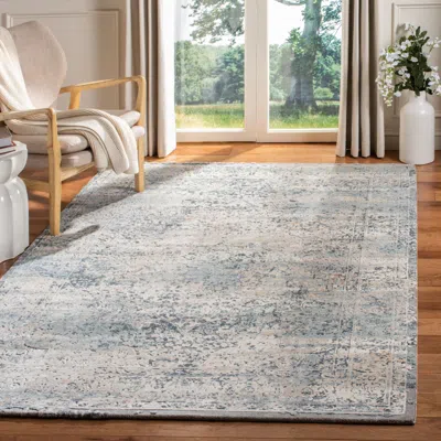 Safavieh Cosmopolitan Machine Made Area Rug, Cream / Beige Transitional Style Easy Care In Gray