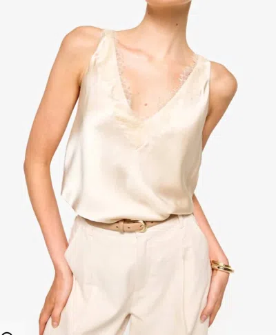 Cami Nyc Marris Sleeveless Silk Top In White