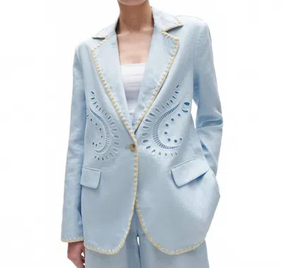 Figue Robin Blazer In Soft Blue