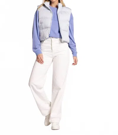 Thread & Supply Issey Puffer Vest In Blue Bliss In Gray