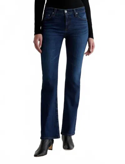 Ag Angel Vapor Wash Low-rise Bootcut Jeans In Vapor Wash Night Out In Blue
