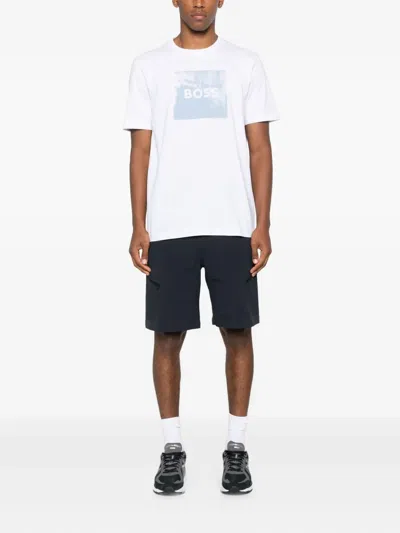 Hugo Boss Chest Print T-shirt In White