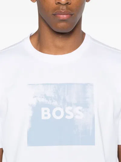 Hugo Boss Chest Print T-shirt In White
