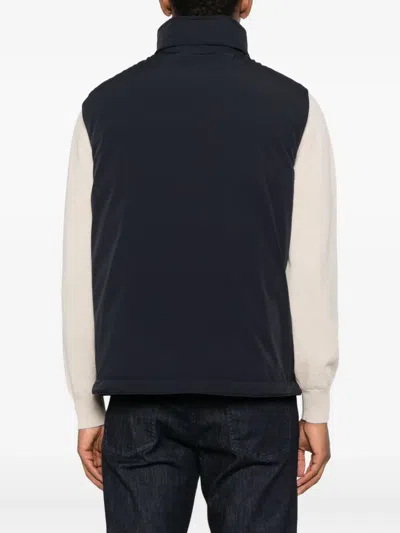 Brunello Cucinelli Zip-fastening Sleeveless Vest In Black