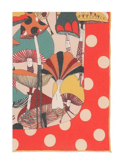 Rumisu Printed Polka-dot Scarf