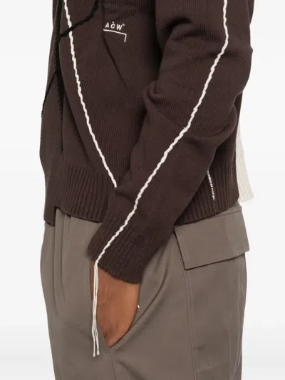 A-cold-wall* Patchwork Frayed Cotton-blend Sweater In Multi