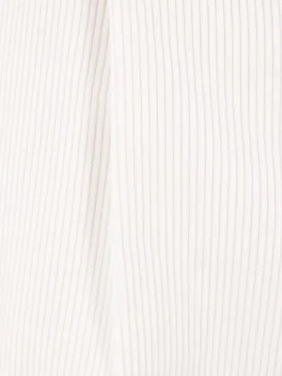 Brunello Cucinelli Leisure Fit Trousers In Garment Dyed Cotton Corduroy With Darts In White