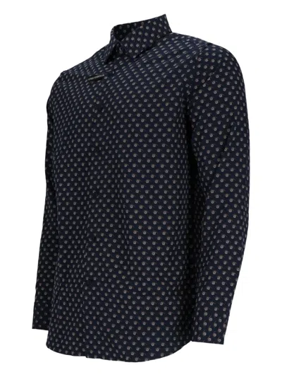 Scotch & Soda Floral-print Shirt In Black