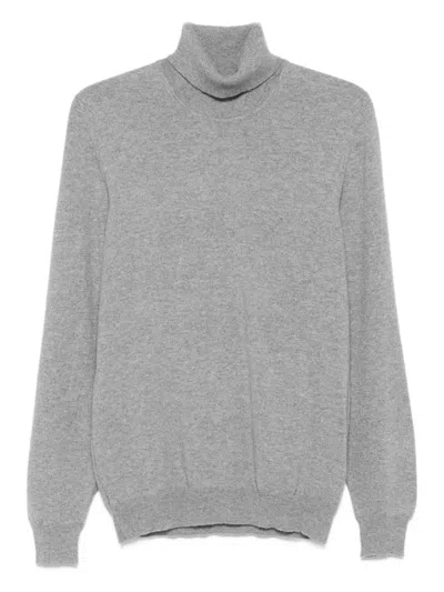 Fedeli Turtleneck Sweater In Gray