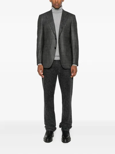 Fedeli Turtleneck Sweater In Gray