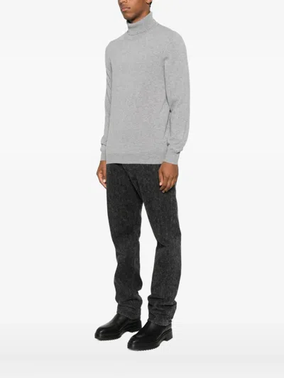Fedeli Turtleneck Sweater In Gray