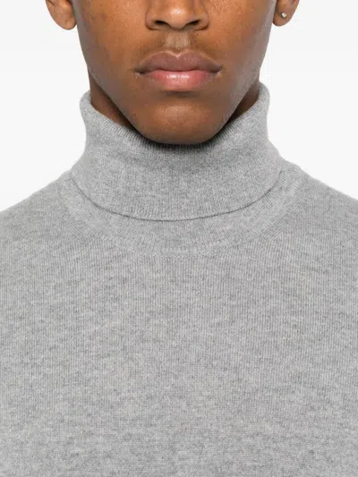Fedeli Turtleneck Sweater In Gray