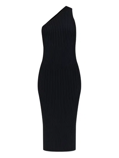 Iro Kellie One-shoulder Ribbed Midi Dress