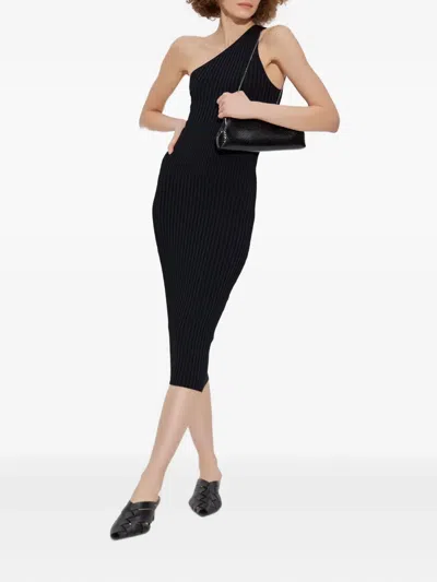 Iro Kellie One-shoulder Ribbed Midi Dress