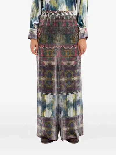 Pierre-louis Mascia Patterned Trousers In Multi
