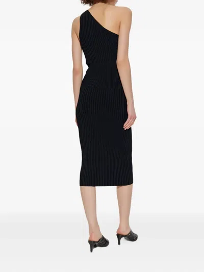 Iro Kellie One-shoulder Ribbed Midi Dress