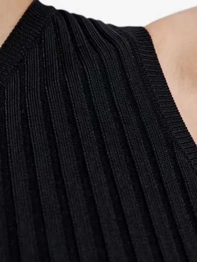 Iro Kellie One-shoulder Ribbed Midi Dress